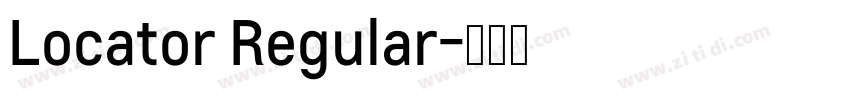 Locator Regular字体转换